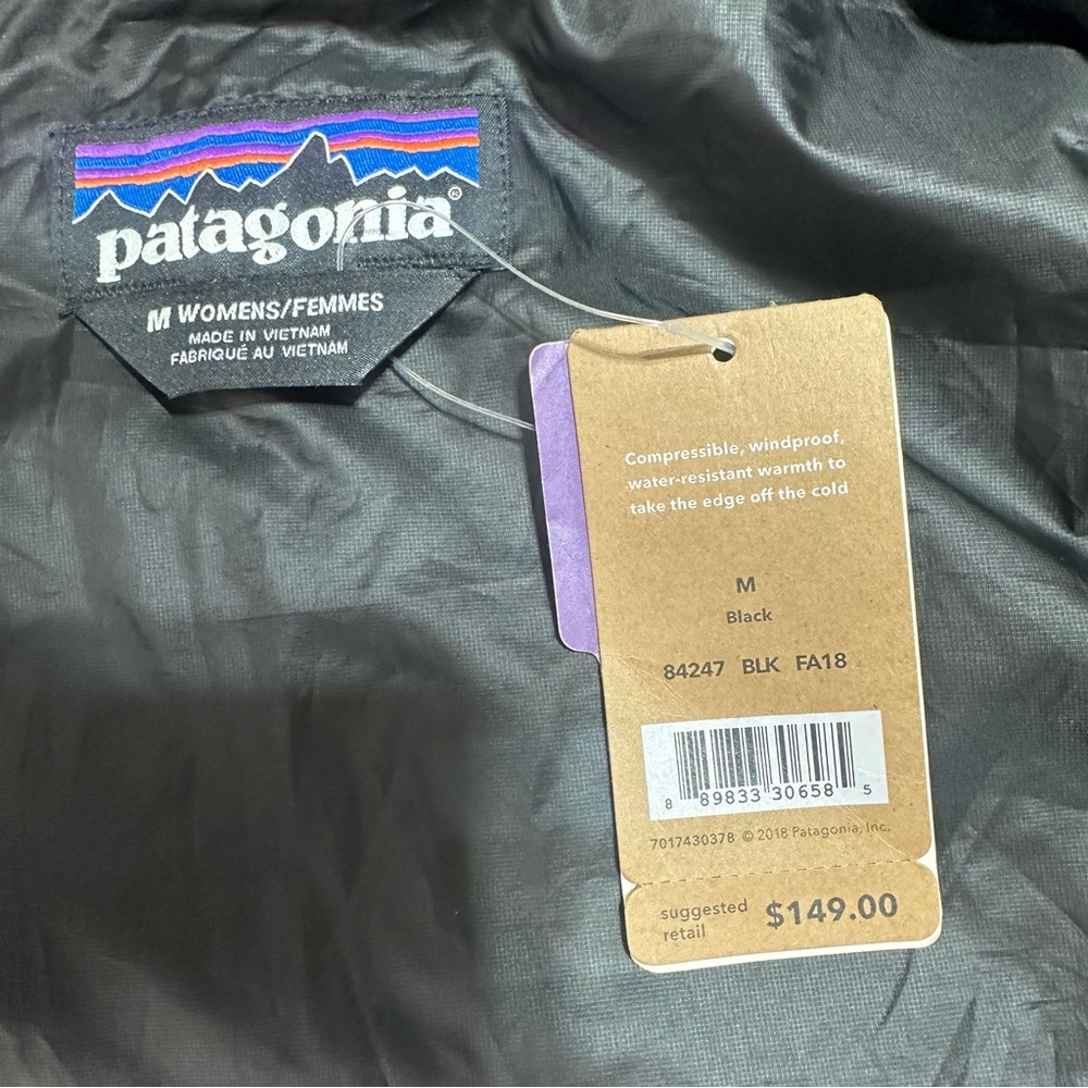 NWT Patagonia Nano Puff Black Quilted Women's Insulated Vest Medium - Picture 13 of 16